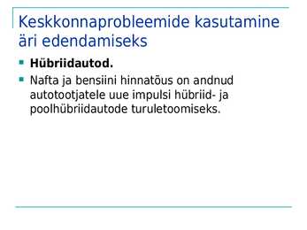 Keskkonnasõbralikud tehnoloogiad ja tooted #10