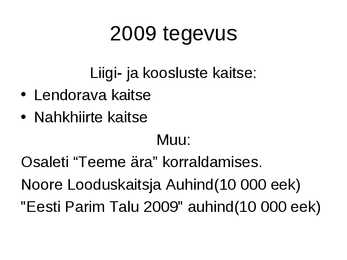 Eestimaa Looduse Fond #12