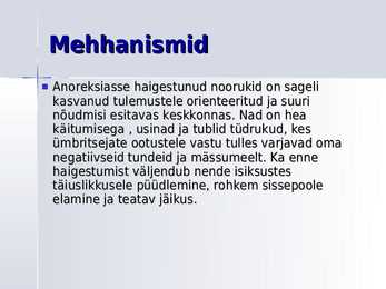 Toitumisprobleemid #7