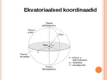 Taevakoordinaadid -horisondilised ja ekvatoriaalsed #6