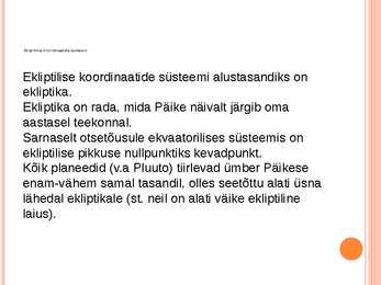 Taevakoordinaadid -horisondilised ja ekvatoriaalsed #9