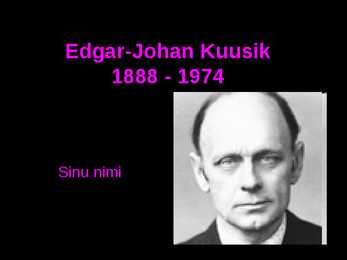 Edgar-Johann Kuusik