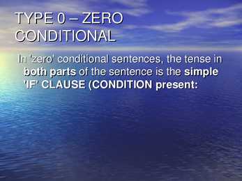 CONDITIONALS #2