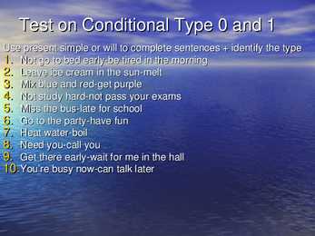 CONDITIONALS #13