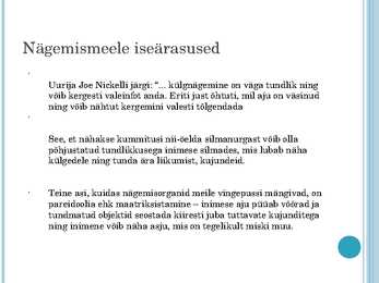 Vaimud ja paranormaalsed nähtused #6