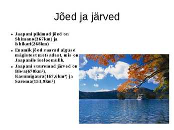 Jaapan ppt - kliima-asukoht-loodus #11