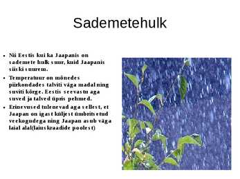 Jaapan ppt - kliima-asukoht-loodus #7