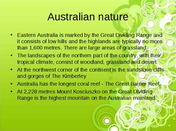 Australian nature-cities and animals #3