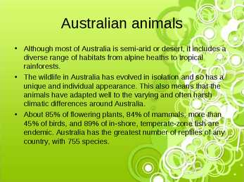 Australian nature-cities and animals #5