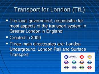 Transport system in London #2