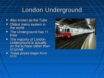 Transport system in London #3