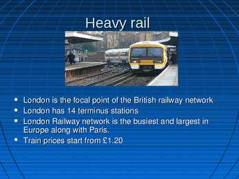 Transport system in London #4