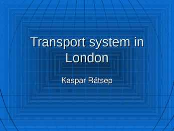 Transport system in London