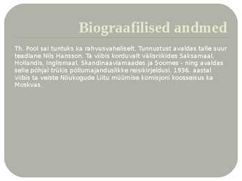 Theodor Pool powerpoint esitlus #8