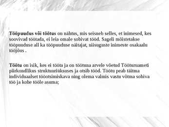 Tööpuudus- slaidid #2