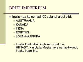 Maailm xx saj-algul #6