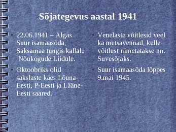 Eesti II maailmasõja ajal #9