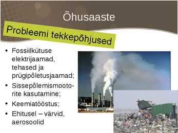 Ülerahvastumisega seotud keskkonnaprobleemid #10