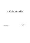 Aafrika muusika