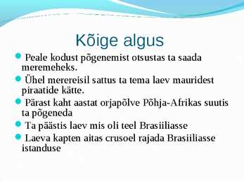 Robinson crusoe #3