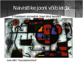 Kunstiajaloo esitlus teemal NAIVISM #14