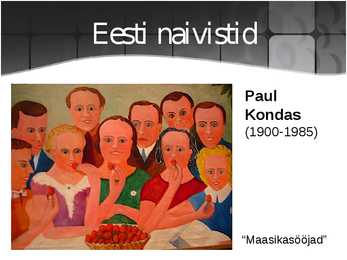 Kunstiajaloo esitlus teemal NAIVISM #16
