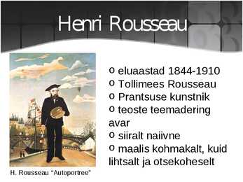 Kunstiajaloo esitlus teemal NAIVISM #4