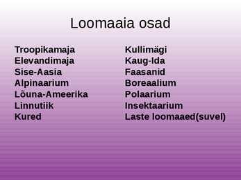 Tallinna loomaaed powerpoint esitlus #3