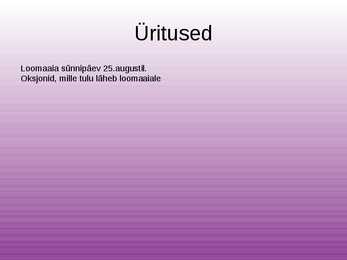 Tallinna loomaaed powerpoint esitlus #7