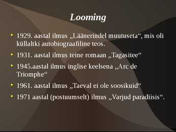 Remarque-Triumfikaar-arc de triomphe- powerpoint esitlus #3