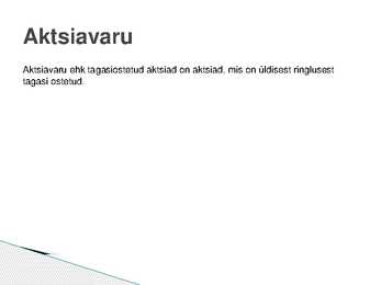 Väärtpaber #9