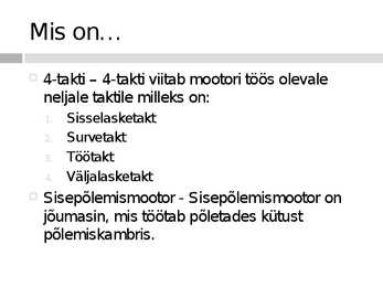 4-taktiline mootor #2