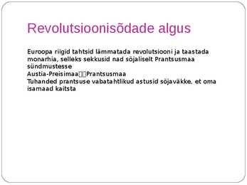 Prantsuse revolutsioon ja Euroopa-Powerpoint esitlus #12