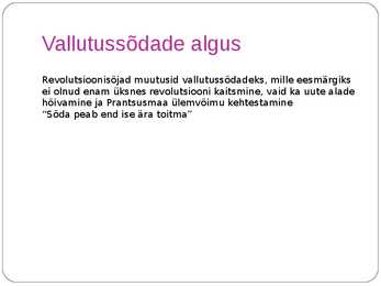 Prantsuse revolutsioon ja Euroopa-Powerpoint esitlus #15
