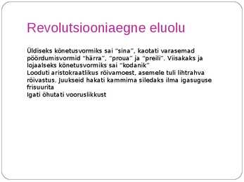 Prantsuse revolutsioon ja Euroopa-Powerpoint esitlus #18