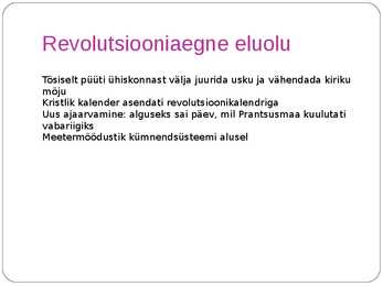 Prantsuse revolutsioon ja Euroopa-Powerpoint esitlus #19
