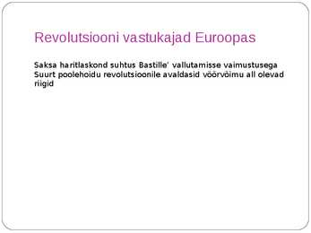 Prantsuse revolutsioon ja Euroopa-Powerpoint esitlus #10