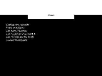 Shakespeare Poems and Sonnets #13