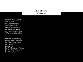 Shakespeare Poems and Sonnets #10