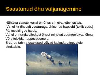 Õhu saastumine #3
