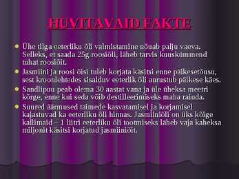 Aroomiteraapia powerpoint ettekanne #8