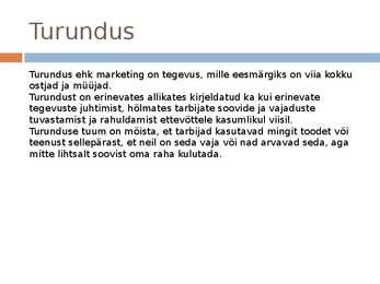 Innovatsioon turunduses #2