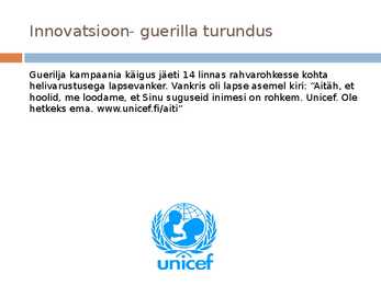 Innovatsioon turunduses #12