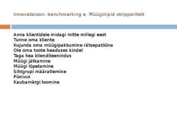 Innovatsioon turunduses #14