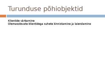 Innovatsioon turunduses #3