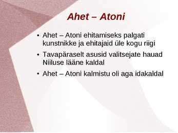 Ettekanne ehnatoni aja kunsti kohta #5