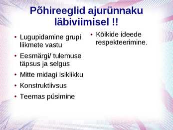 Ajurünnak-õppemeetod #4