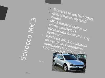 VW Scirocco ajalugu-PP esitlus #6