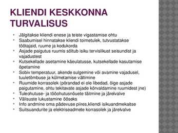 TURVALISUSE TAGAMINE HOOLDEKODUS #2