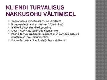 TURVALISUSE TAGAMINE HOOLDEKODUS #17